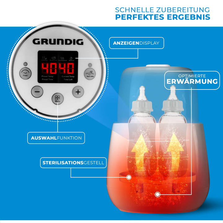 Flaschenwärmer 3-in-1 mit Sterilisator für 2 Flaschen und Babykost - Bild 3