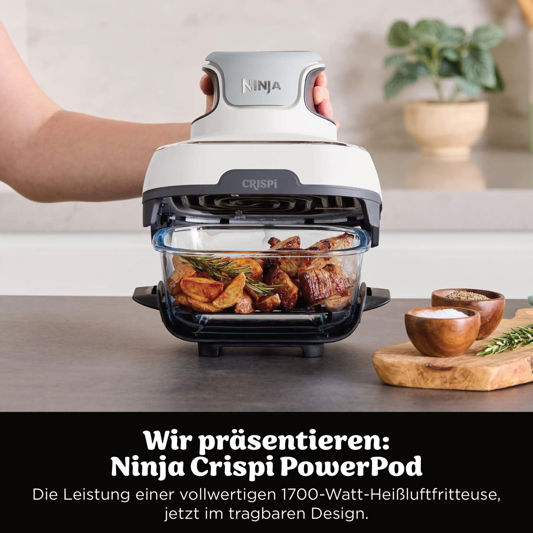 Heissluftfritteuse tragbar 3,8 l + 1,4 l Glas mit Tasche - Bild 3