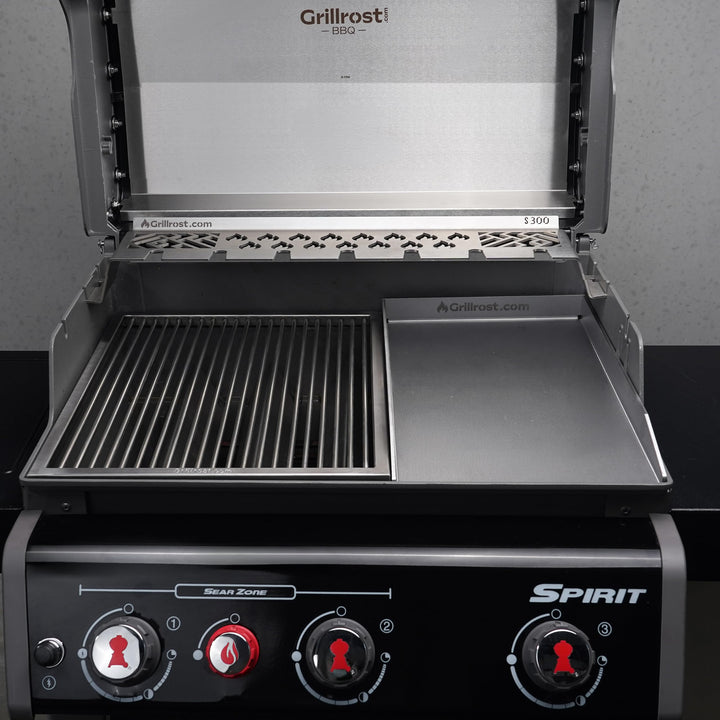 Plancha Grillplatte Edelstahl 4mm 44,3x26cm für Weber Spirit - Bild 5