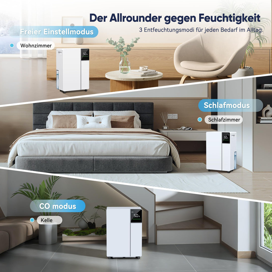 Luftentfeuchter mit Kompressor 16L/24h für Räume bis 45m² - Bild 7