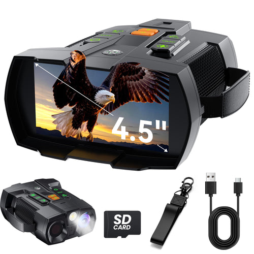 Nachtsichtgerät Digital 4K mit 4,5" Display, 16x Zoom, 5000mAh Akku