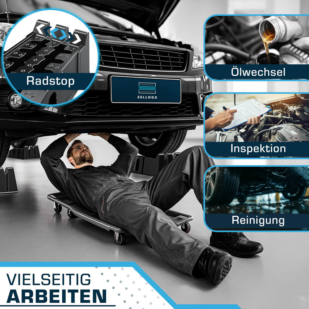 Auffahrrampe PKW 2er Set HDPE bis 5 T rutschfest stapelbar - Bild 6