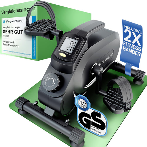 Pedaltrainer Set mit Fitnessbändern TÜV/GS-geprüft bis 210 kg