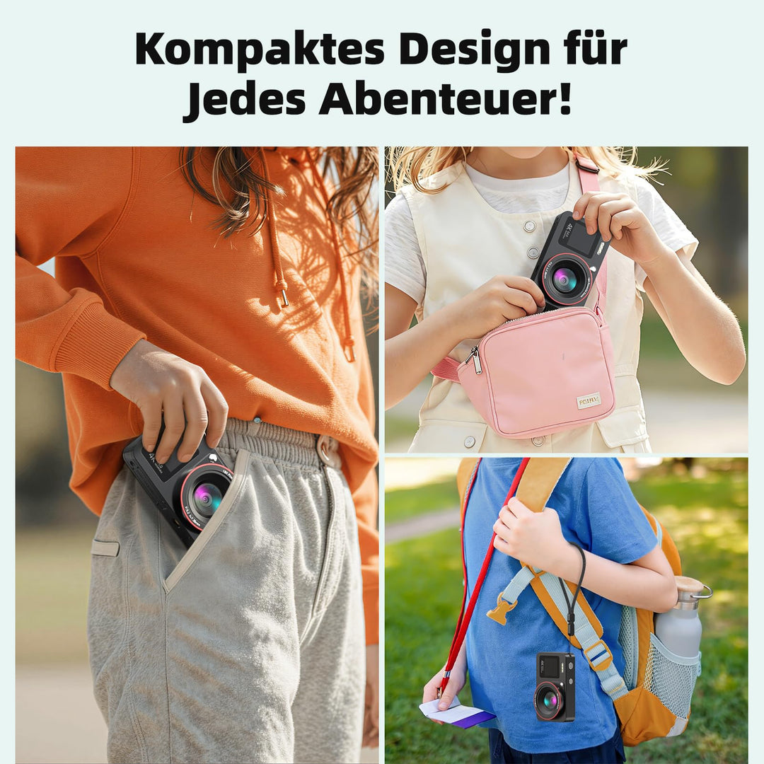 Digitalkamera 4K 64MP mit Dual-Display 18x Zoom für Kinder - Bild 4