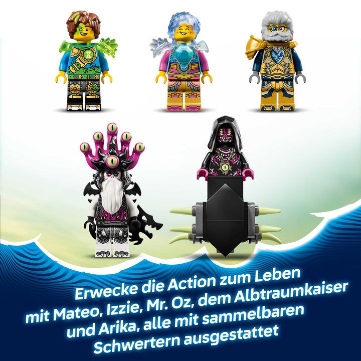 Klemmbaustein-Set 2-in-1 Tigerhai-Fahrzeug &amp; Piratenschiff 1548 Teile ab 9 Jahren - Bild 4