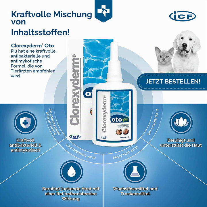 Ohrreiniger Hund &amp; Katze saurer pH Malassezien 2 x 150 ml - Bild 4