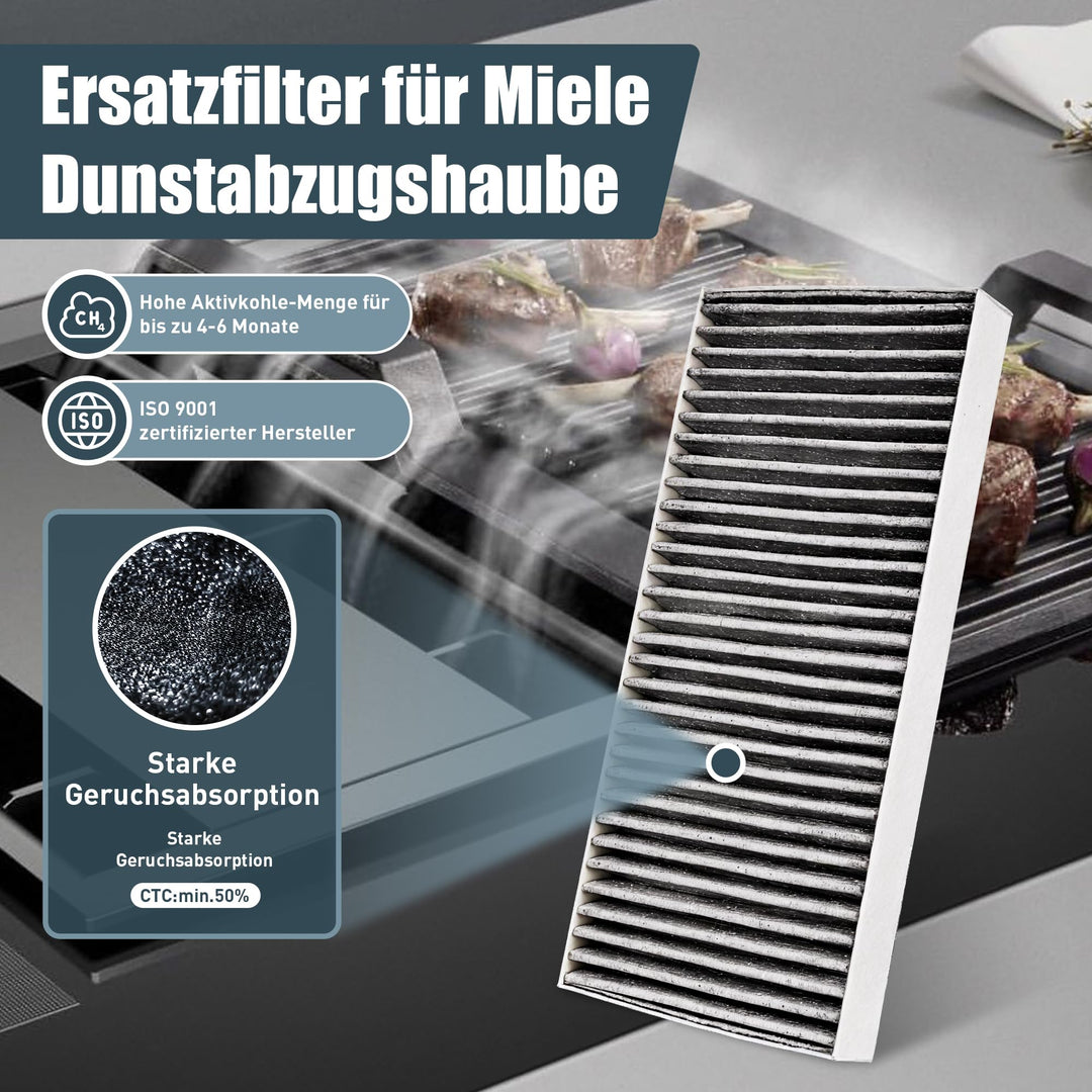 Aktivkohlefilter Dunstabzugshaube 2er-Set DKF 35-P kompatibel - Bild 3