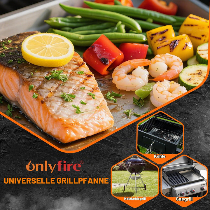 Grillplatte Plancha Edelstahl 44x30 cm für Weber Spirit &amp; Genesis - Bild 6