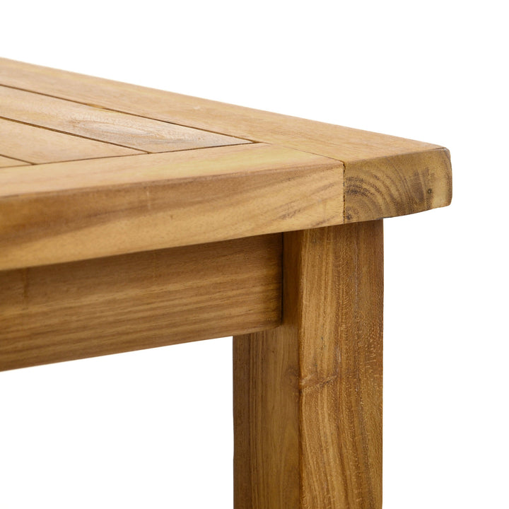 Beistelltisch Teakholz massiv quadratisch 50x50 cm für Balkon - Bild 5