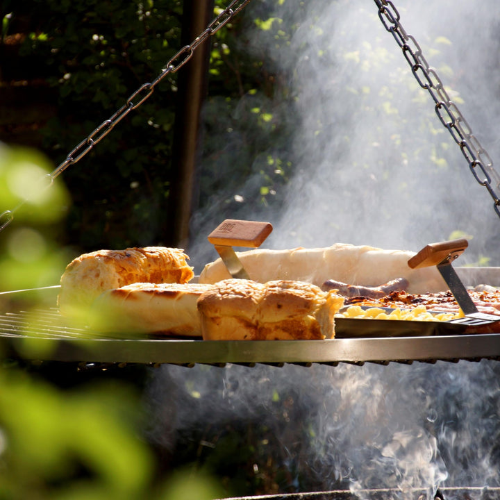 Grillrost rund Edelstahl 100 cm für Schwenkgrill mit 3 Ösen - Bild 5