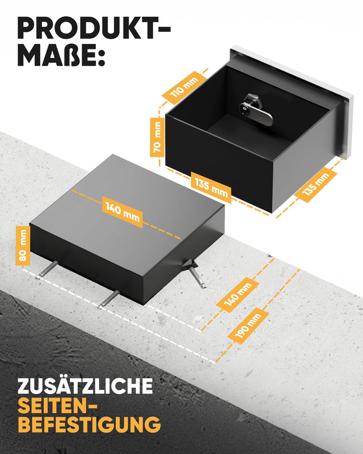 Steckdosen-Tresor Wandsafe mit Schlüssel Fake-Stecker Weiss 1 Liter - Bild 3
