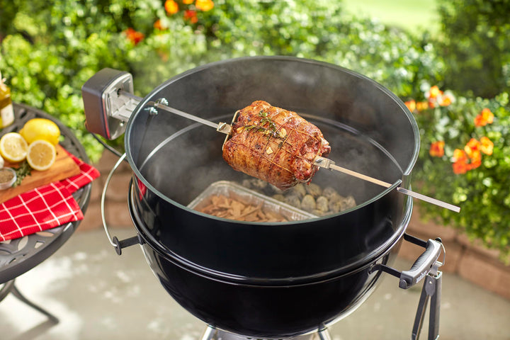 Drehspieß für 57 cm Holzkohlegrill Edelstahl motorbetrieben - Bild 3