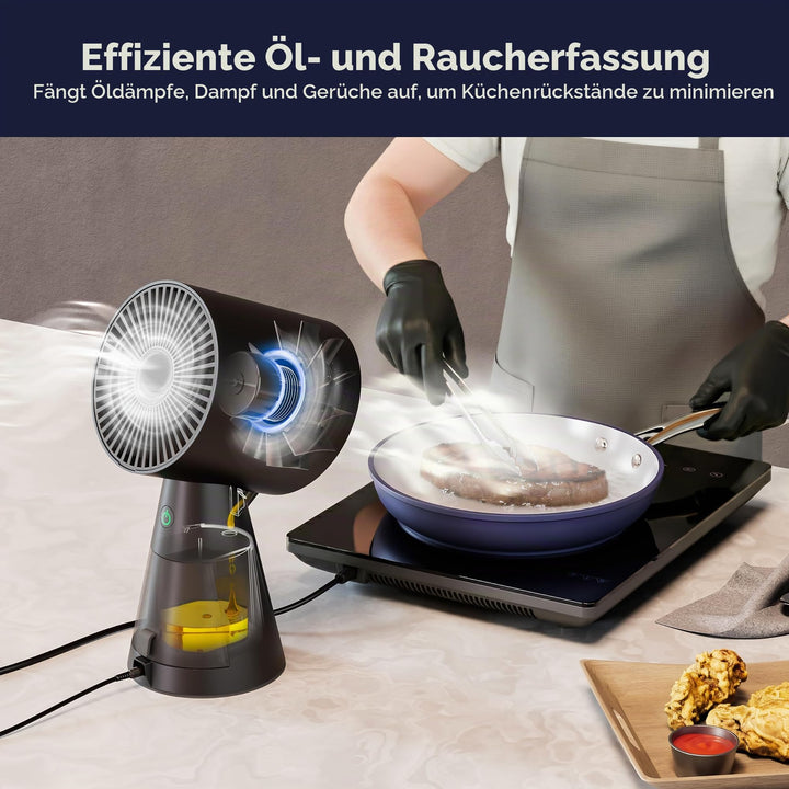 Mini Dunstabzugshaube mobil ohne Installation 2 Stufen ABS - Bild 8