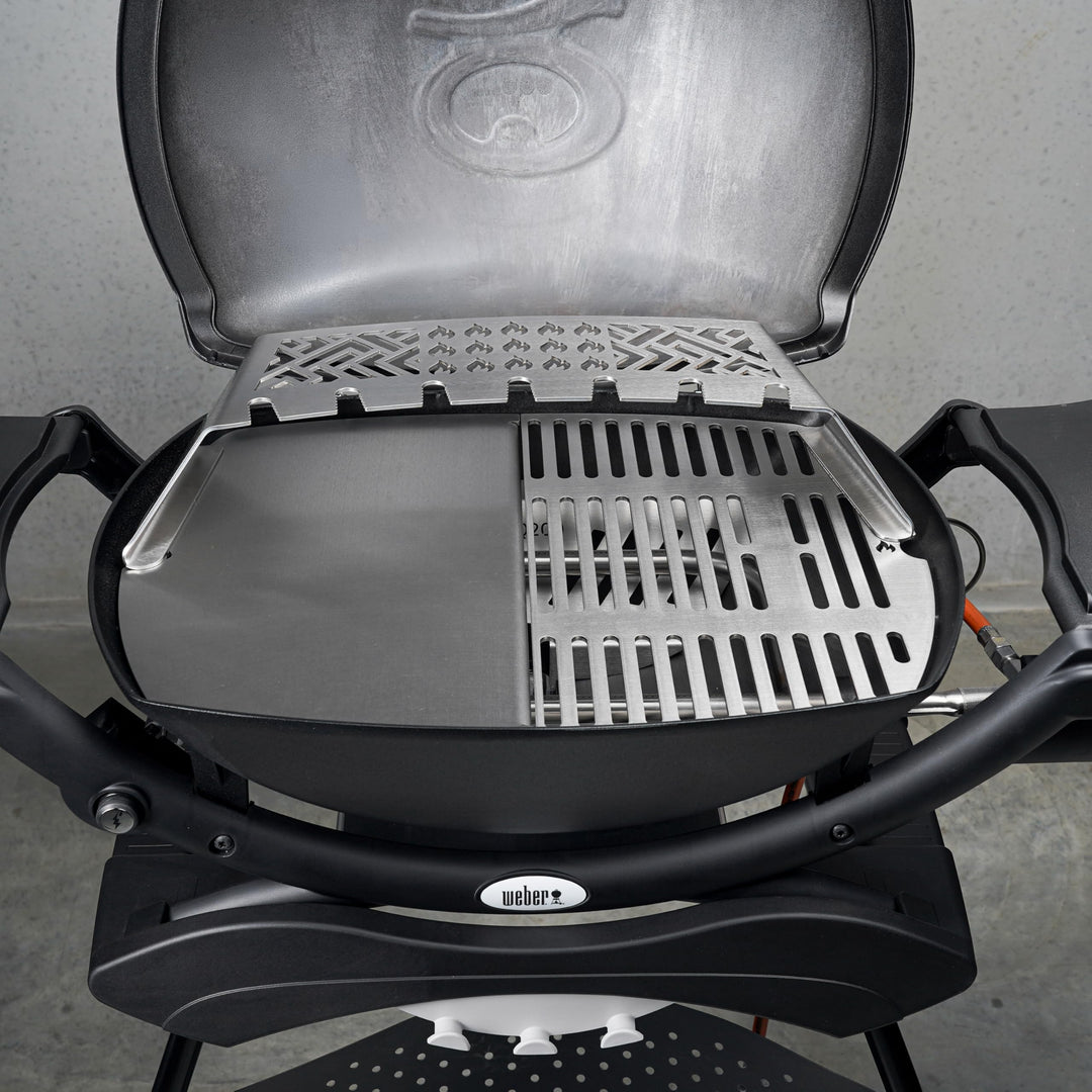 Grillplancha Edelstahl 4mm für Weber Q200/Q2000 Grillrost-Ersatz - Bild 2