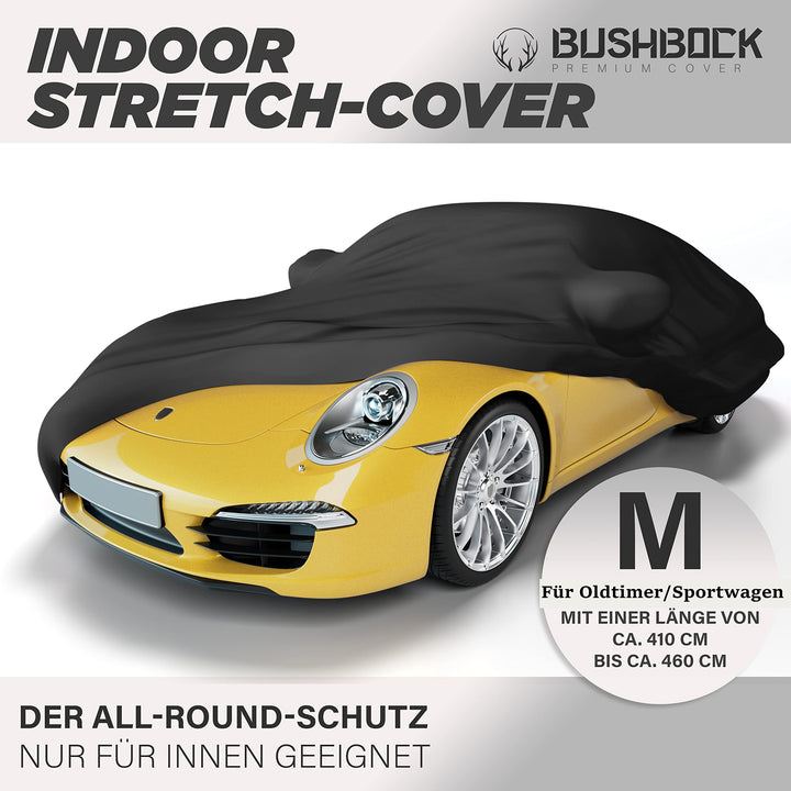 Autoabdeckung Indoor Stretch schwarz Gummizug für PKW Grösse M - Bild 2