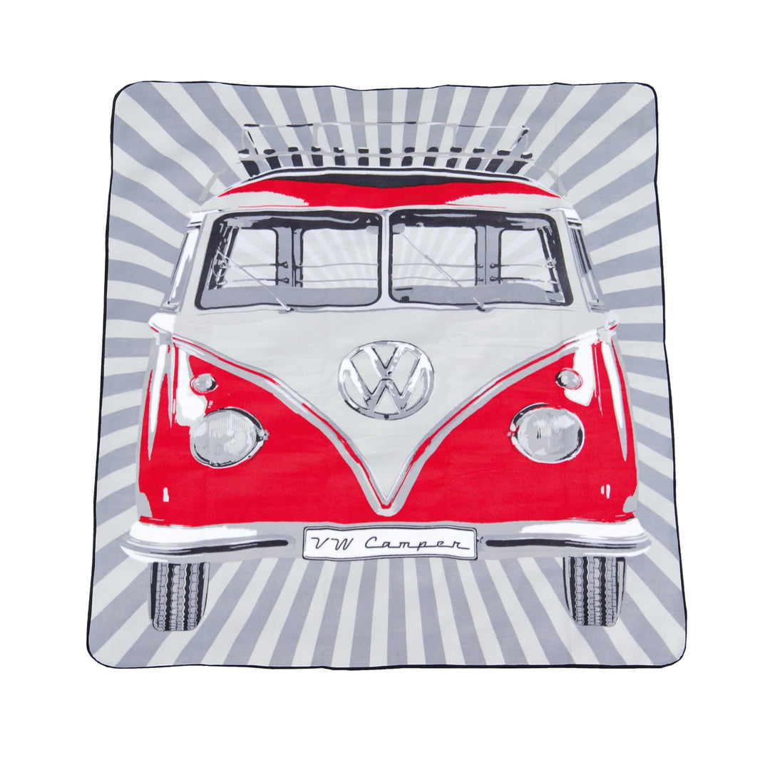 Picknickdecke VW Bulli T1 wasserdicht 200x150 cm mit Tragetasche