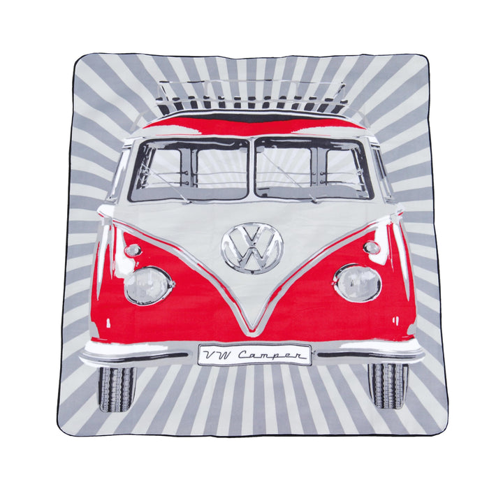 Picknickdecke VW Bulli T1 wasserdicht 200x150 cm mit Tragetasche