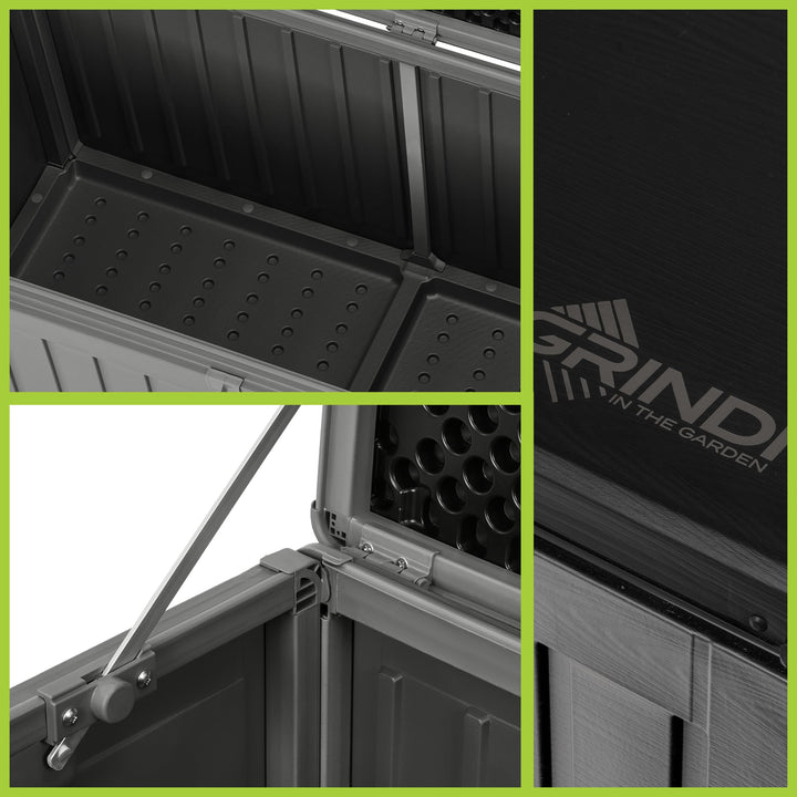 Gartenbox 270 L Kunststoff wasserdicht als Sitzbank nutzbar - Bild 5