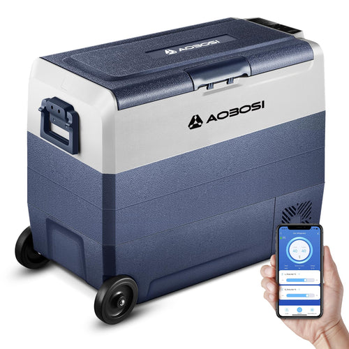 Kompressor Kühlbox 60L Dual Zone -20°C bis 20°C mit App 12V 230V