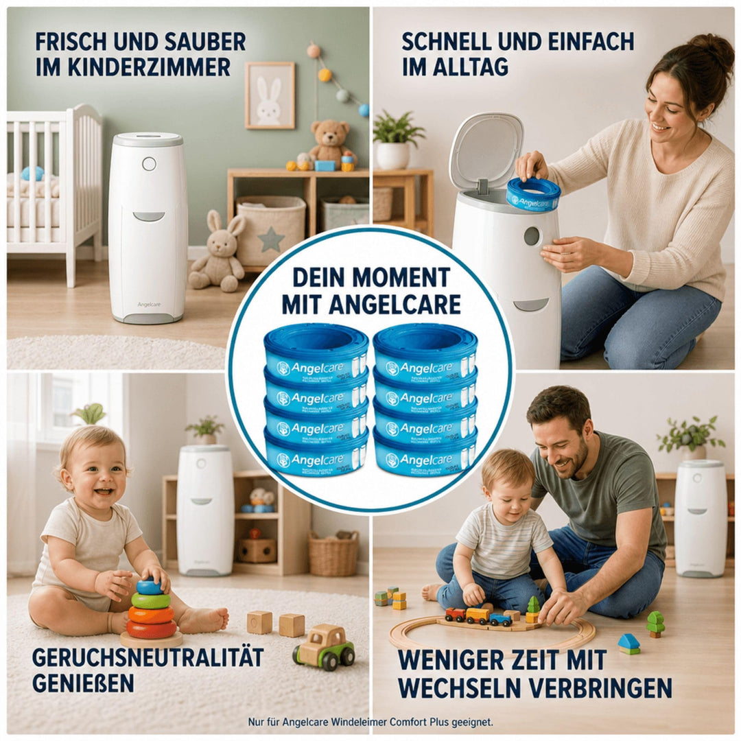 Windeleimer Nachfüllkassetten 8er-Pack Mehrschichtfolie für Comfort Plus - Bild 6