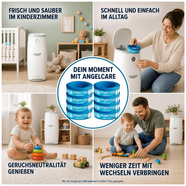 Windeleimer Nachfüllkassetten 8er-Pack Mehrschichtfolie für Comfort Plus - Bild 6