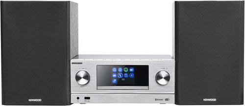 Micro HiFi Anlage DAB+ CD USB Internetradio Spotify 2x50W Silber