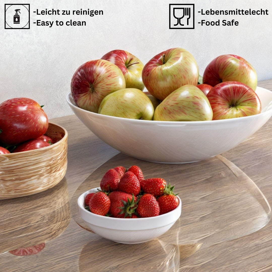 Tischfolie rund transparent PVC 2 mm mit Schrägkante 100 cm - Bild 3