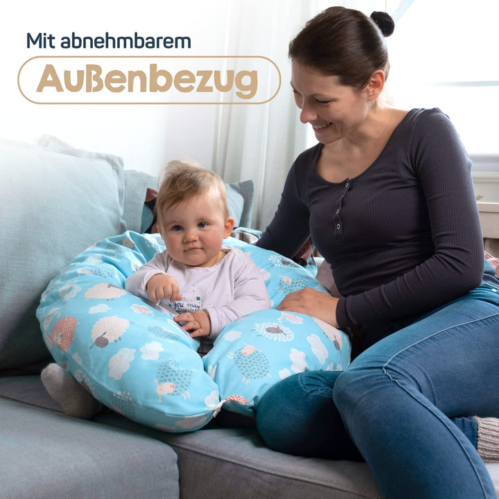 Stillkissen XXL Seitenschläferkissen Baumwolle-Polyester Big Stars Grau - Bild 8