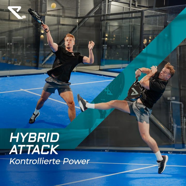 Padel Schläger 100% Carbon EVA-18 Schaum 365g mit Schutzhülle - Bild 3