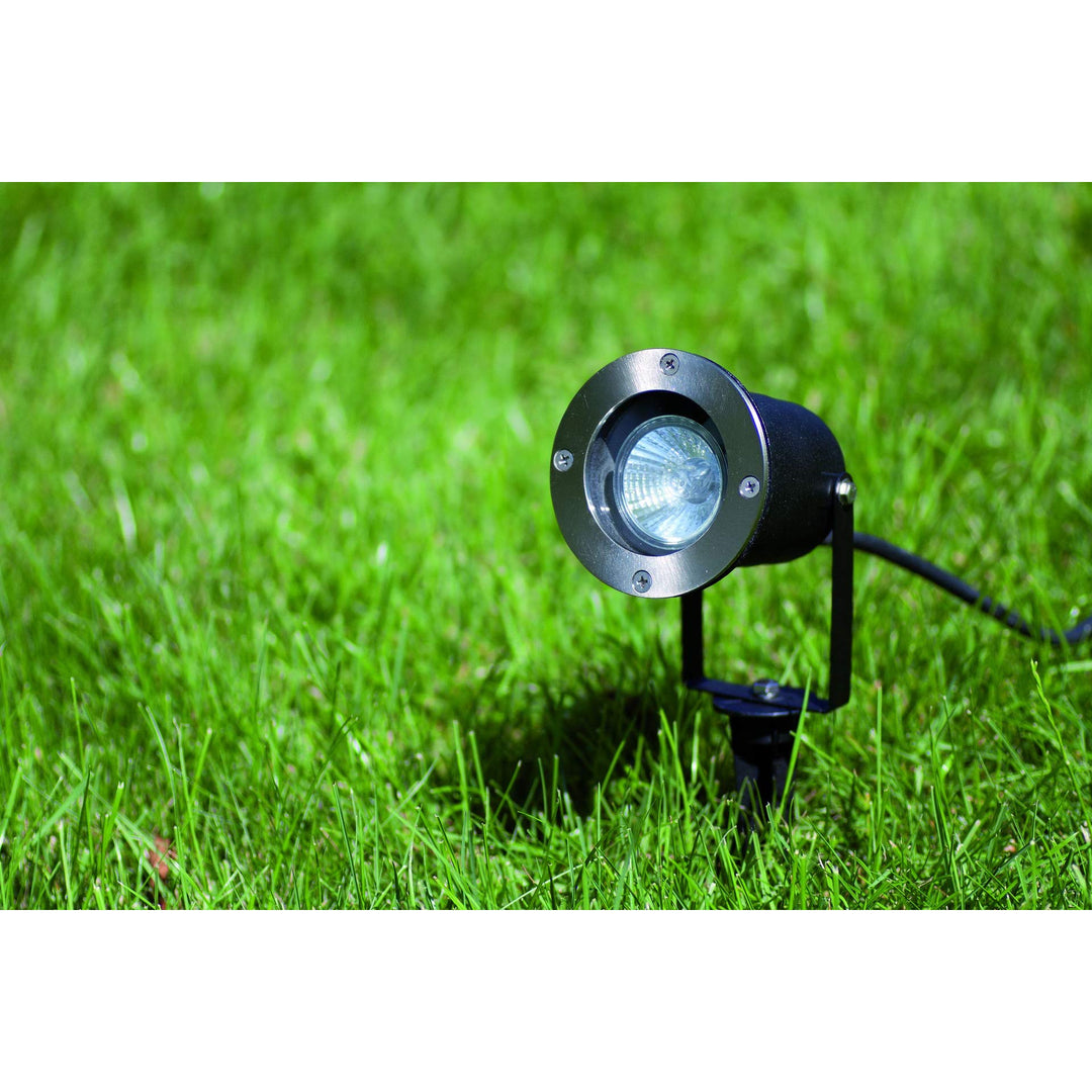 Garten-Erdspiessstrahler Aluminium GU10 IP65 schwarz 34 cm - Bild 3