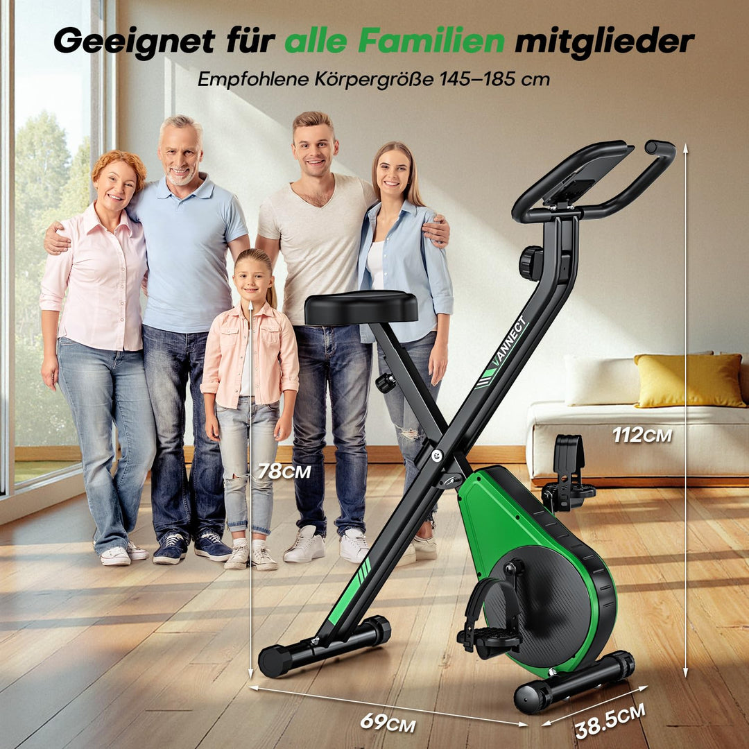 Heimtrainer Fahrrad klappbar 16-stufig Magnetwiderstand bis 150 kg - Bild 7