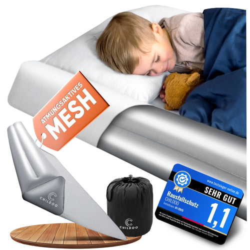 Aufblasbarer Rausfallschutz Bett 200cm TPU Mesh für Baby & Kinder