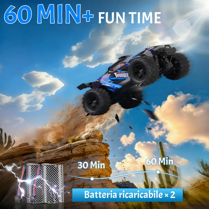 RC Auto 4WD Offroad 1:18 mit 2 Akkus 40 km/h Allradantrieb - Bild 4