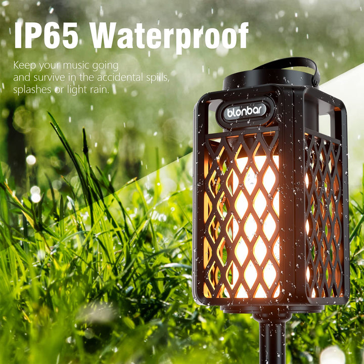 Bluetooth Lautsprecher mit Flammenlicht IP65 Outdoor Taschenlampe - Bild 2