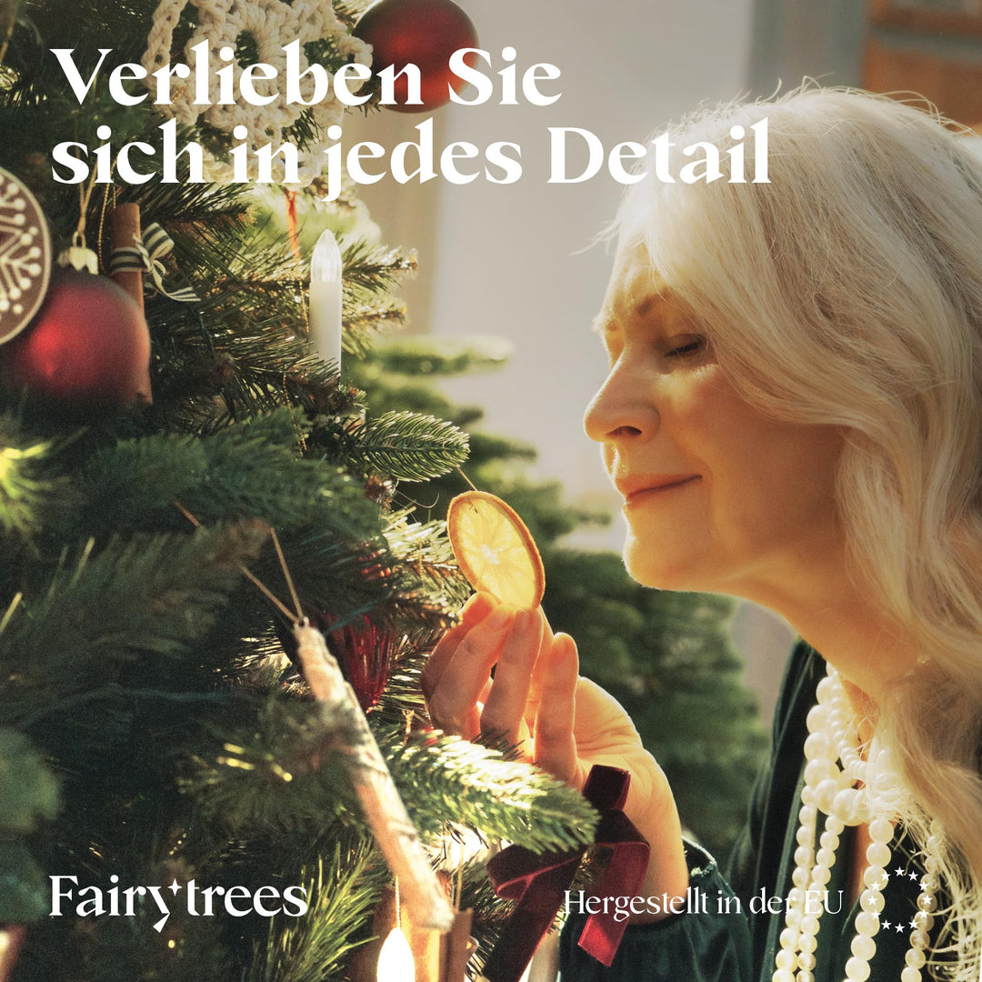 Künstlicher Weihnachtsbaum Nordmanntanne 180 cm PE-Spritzguss Holzständer - Bild 6