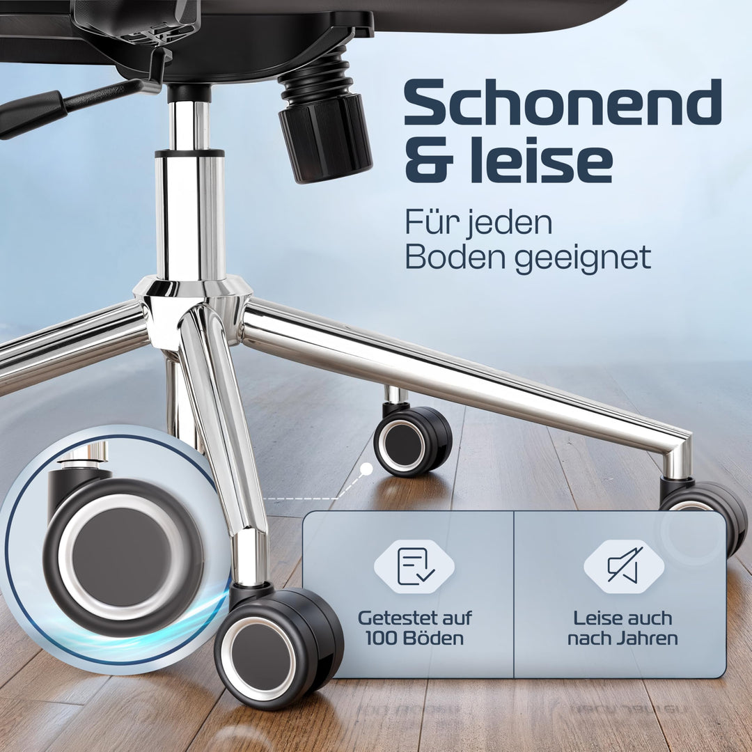 Bürostuhl Ergonomisch Mesh 2D-Armlehnen bis 150 kg bis 190 cm - Bild 6