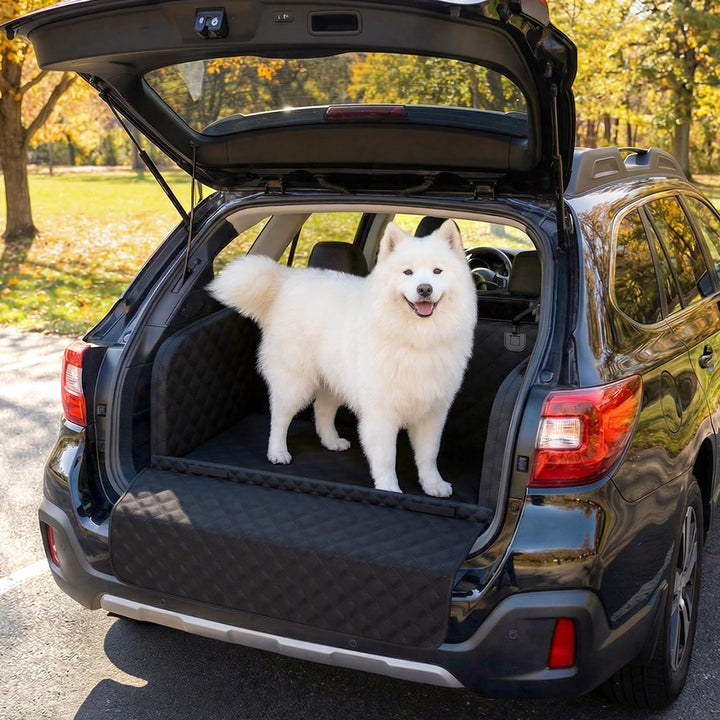 Kofferraumschutz Hund gesteppt mit Seitenschutz und Ladekantenschutz SUV - Bild 9