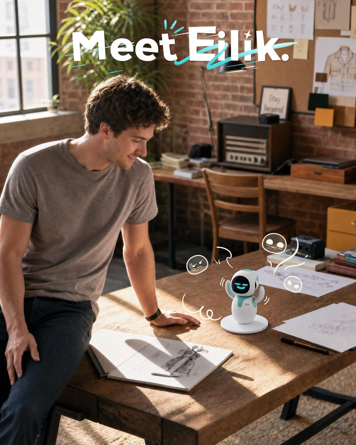 Desktop-Begleitroboter mit Emotionen Multi-Roboter-Interaktion Blau - Bild 2