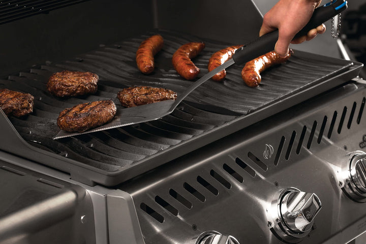 Grillset Edelstahl 2-teilig mit Spatel und Zange für Grill - Bild 2