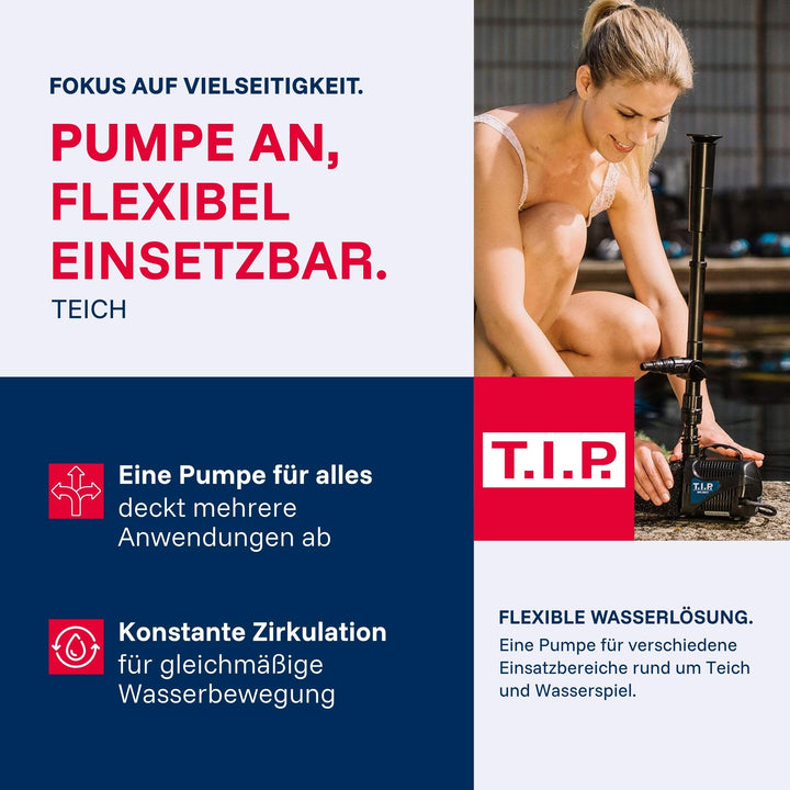 Teichpumpe 4-in-1 für Filter, Bachlauf &amp; Fontäne bis 3500 l/h - Bild 2