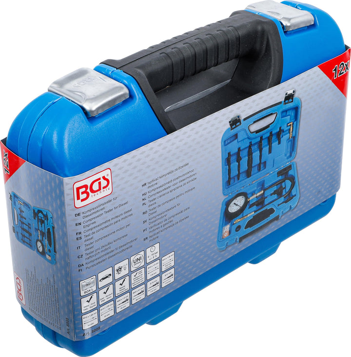 Kompressionstester Dieselmotor 0-70 bar mit 10 Adaptern universell - Bild 7