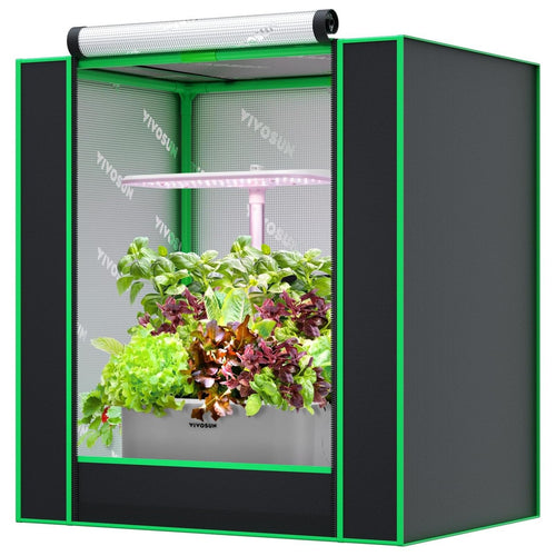 Growzelt Indoor 90x50x160cm Mylar Oxford-Gewebe für Hydroponik