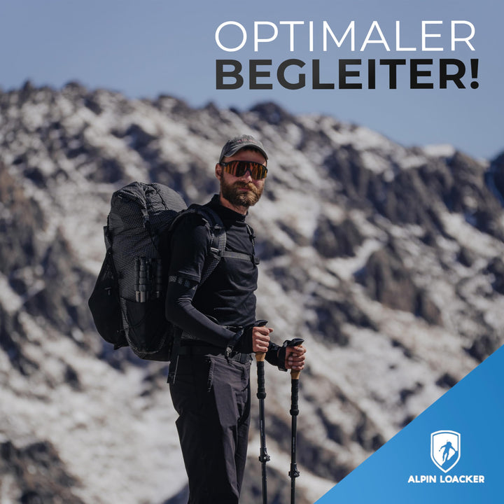 Wanderstöcke faltbar Carbon mit Korkgriff 100–120 cm Trekking - Bild 8