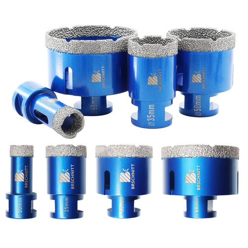 Diamantbohrkronen Set 4-teilig 20/35/50/68mm für Fliesen Granit Marmor