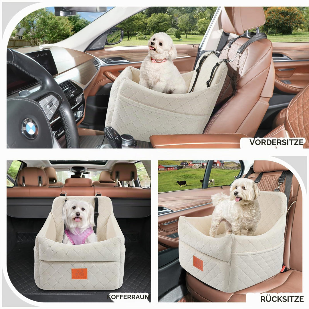 Hunde-Autositz mit Memory-Schaum für Hunde bis 15 kg waschbar - Bild 2