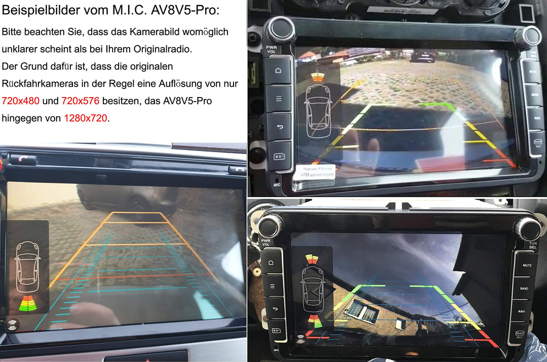 Rückfahrkamera Decoder RGB zu RCA 12V für VW Amarok Tiguan T5 - Bild 6