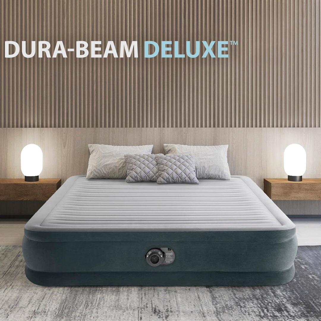 Luftbett Queen Fiber-Tech 152x203x46 cm mit integrierter Pumpe - Bild 2