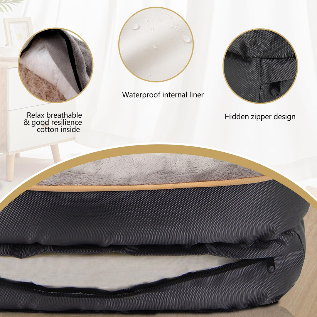 Orthopädisches Hundebett Memory Foam XXL mit waschbarem Bezug - Bild 5