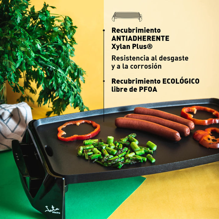 Elektro-Tischgrill 46x25 cm Antihaft PFOA-frei 2200W - Bild 2