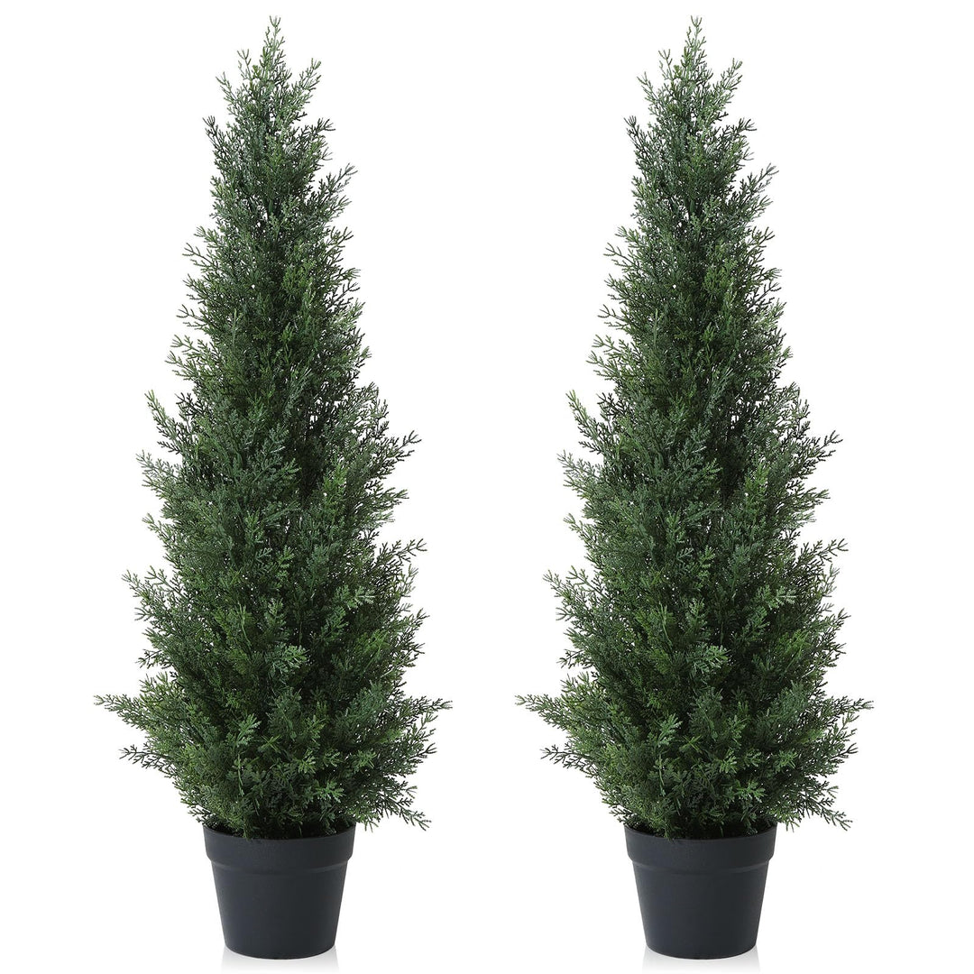 Künstlicher Zedernbaum 95 cm im Topf 2er Set Outdoor